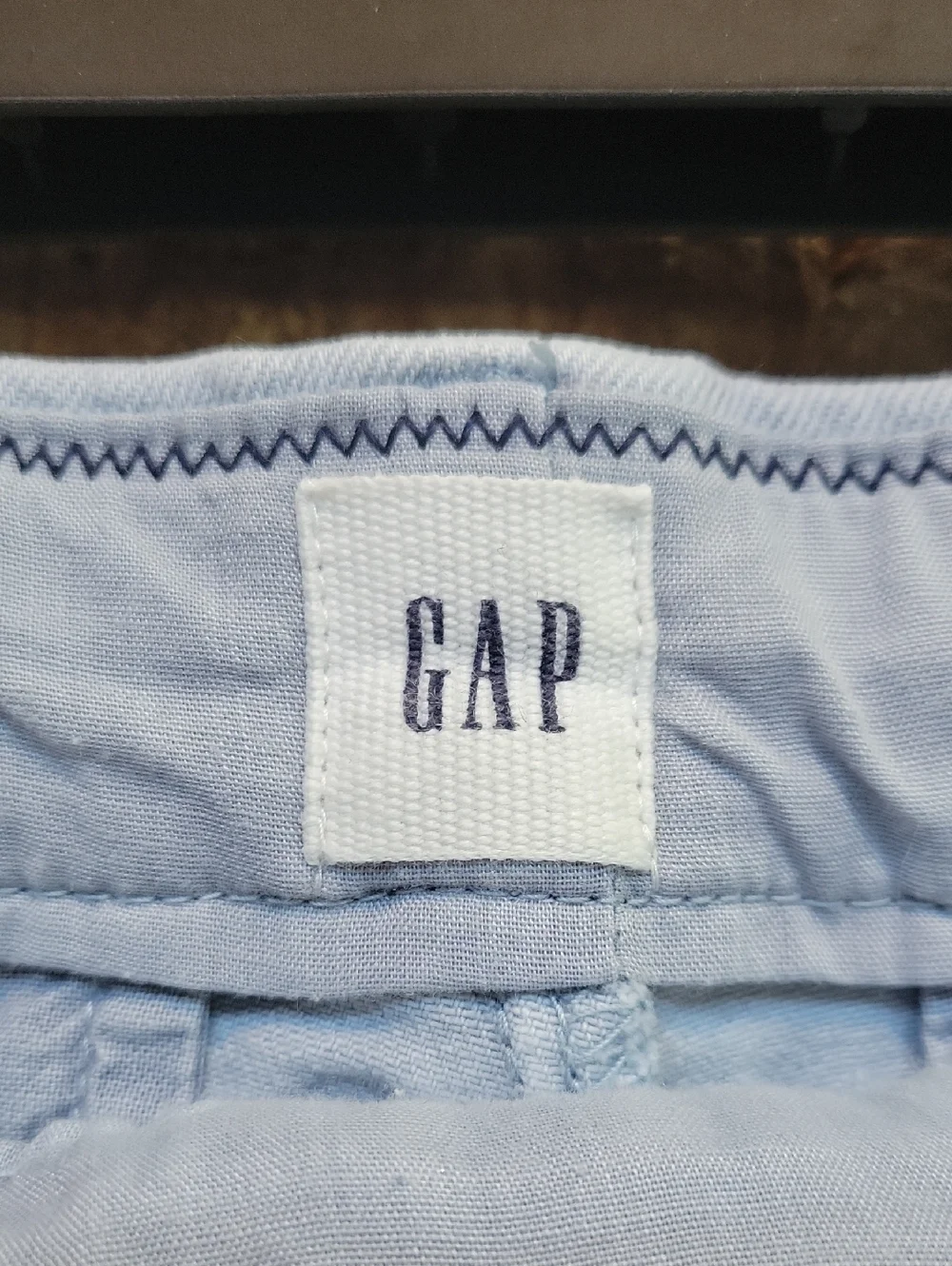 GAP Slim Crop Pants Cerulean Blue Cotton Stretch Size 02